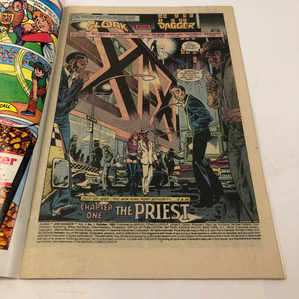 Cloak and Dagger 1 Limited Series Marvel Comic Book 1983 First Print October‎ - Picture 8 of 11